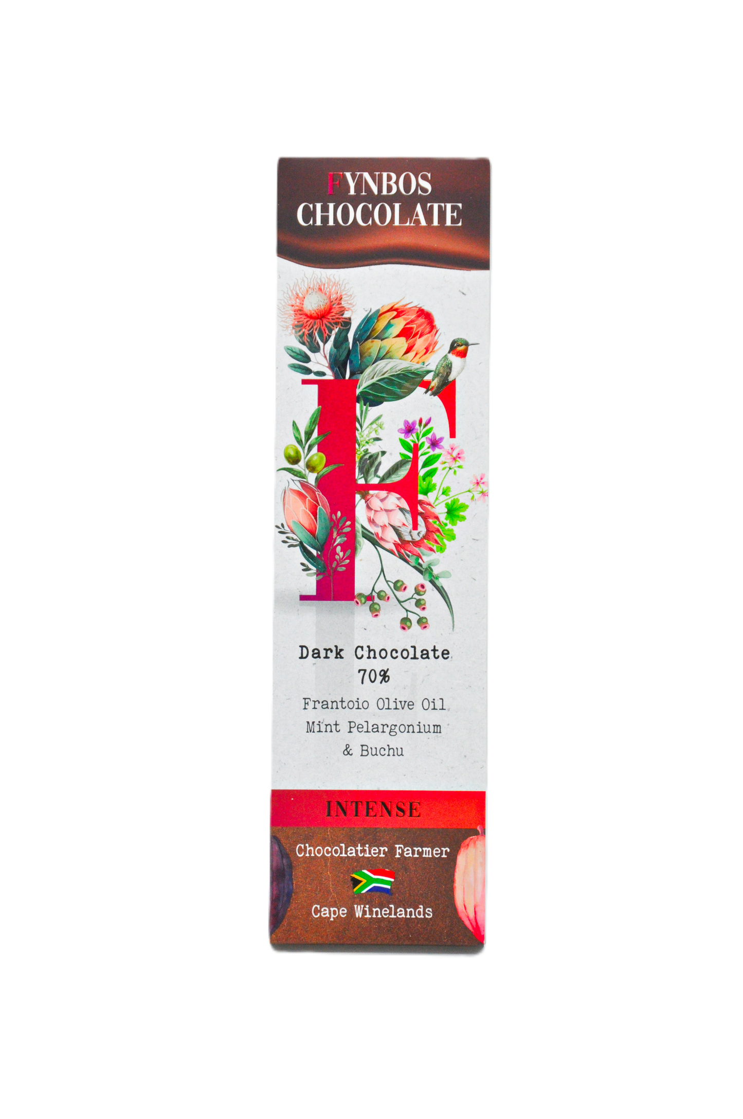 FYNBOS-F chocolate slab, 70% dark, Intense