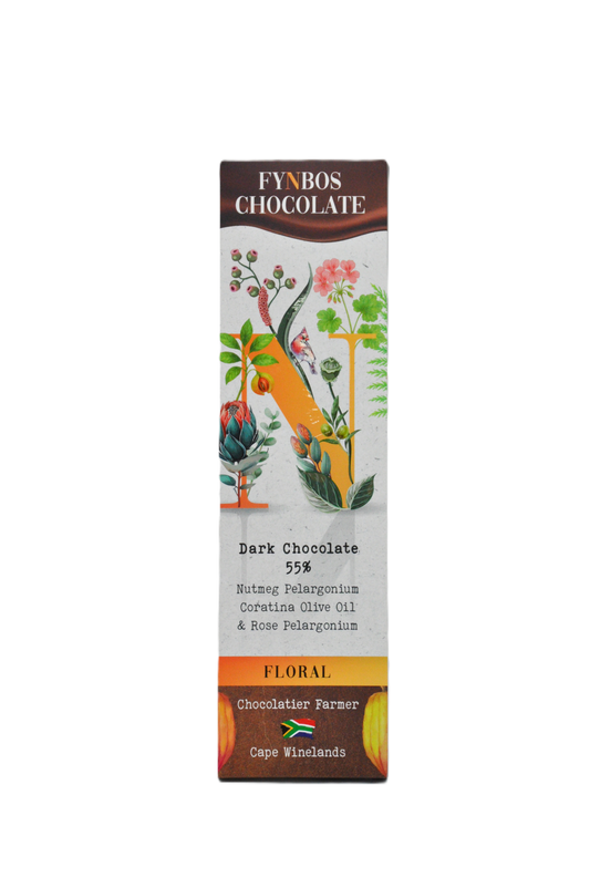 FYNBOS-N chocolate slab, 55% dark, Floral