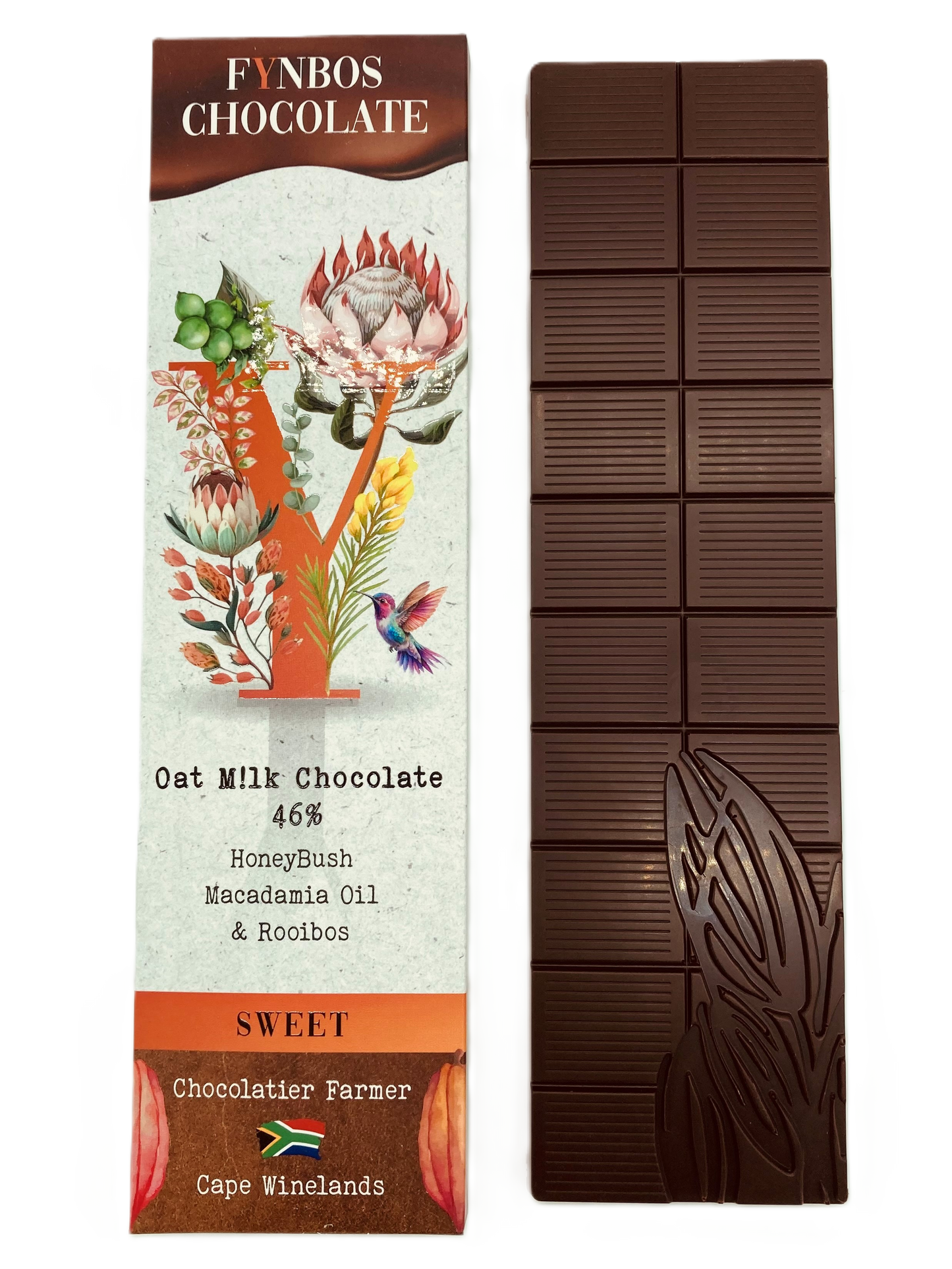 FYNBOS-F chocolate slab, 70% dark, Intense